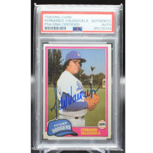 1981 Topps Baseball - Fernando Valenzuela 850 - PSA Authentic Auto