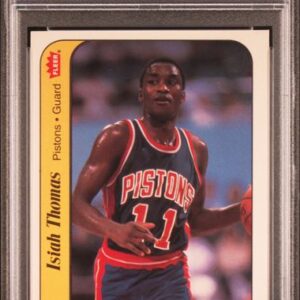 1986 Fleer Sticker - Isiah Thomas 10 - PSA 6