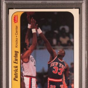 1986 Fleer Sticker - Patrick Ewing 6 - PSA 4