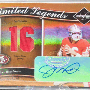 2004 Donruss Football - Joe Montana LL-13 - Limited Legends Patch Auto /16
