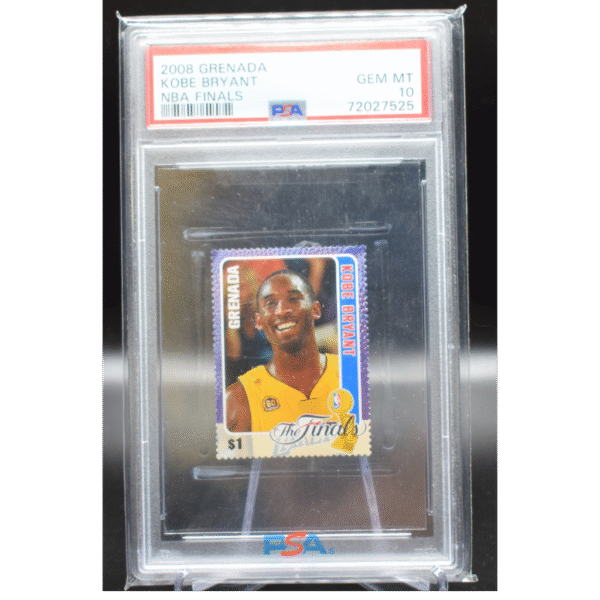 2008 Grenada - Kobe Bryant - NBA Finals Stamp - PSA 10