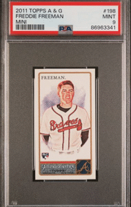 2011 Topps Allen & Ginter - Freddie Freeman 198 - Mini - PSA 9