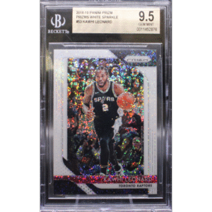 2018 Panini Prizm Basketball - Kawhi Leonard 53 - White Sparkle - BGS 9.5