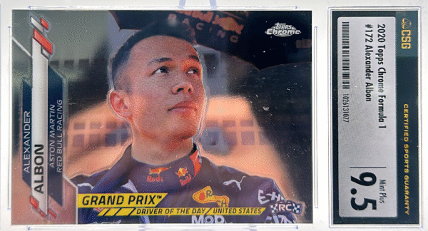 2020 Topps Chrome Formula 1 - Alexander Albon 172 - CSG CGC 9.5