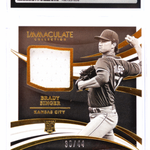 2021 Panini Immaculate Collection - Brady Singer MJ-BS - Monochrome Jersey /44 - CSG CGC 9.5 / 10