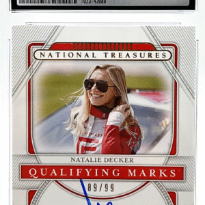 2021 Panini National Treasures - Natalie Decker QM-ND - Qualifying Marks /99 - CSG CGC 9 / 10