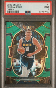 2022 Panini Select - Nikola Jokic 1 - Green - PSA 9