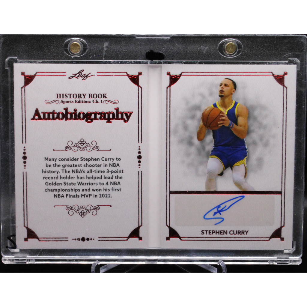 2023 Leaf History Book Sports Edition ch.1 - Stephen Curry A-SC1 - Autobiography booklet /3