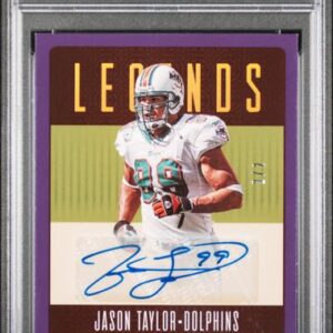 2023 Legacy Football - Jason Taylor 120 - Violet Auto /2 - PSA 7 / 10