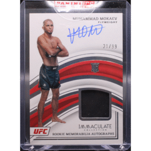 2023 Panini Immaculate UFC - Muhammad Mokaev 101 - Mem Auto /99