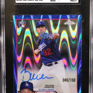 2023 Topps Chrome Update - Bobby Miller RA-BM - Blue Raywave Auto /150 - SGC 8.5 / 10