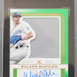 2023 Topps Definitive Collection - Walker Buehler ARC-WB - Green Autographed Relic /25 - SGC 10 / 10