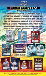 2024 Leaf Electrum Football Hobby Box