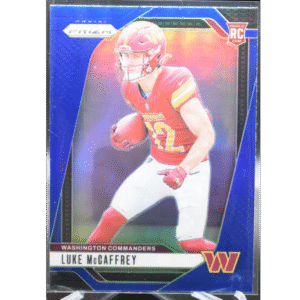 2024 Panini Prizm Football - Luke Mccaffrey 367 - Blue SSP