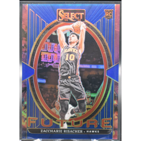 2024 Panini Select Basketball - zaccharie risacher 18 - Future Blue /75