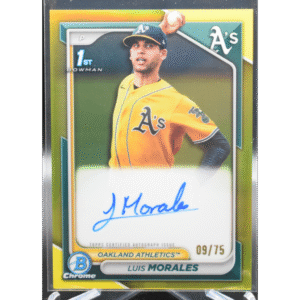 2024 Topps Bowman Chrome - Luis Morales CPA-LM - 1st Bowman Yellow Auto /75