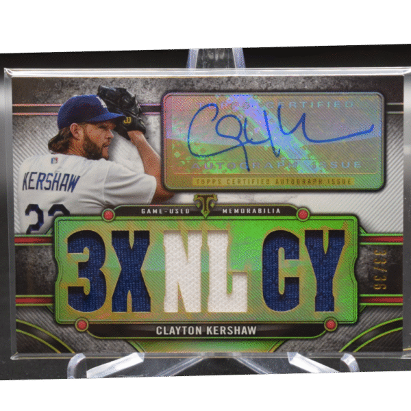 2024 Topps Triple Threads Baseball - Clayton Kershaw TTAR-KER2 - Relic Auto /36