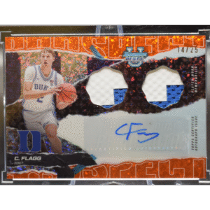 2025 Topps Bowman's Best University - Cooper Flagg PDRA-CF - Orange Diamond Dual Relic Autograph /25