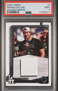 2025 Topps - Shohei Ohtani 1 - Golden Mirror - PSA 9