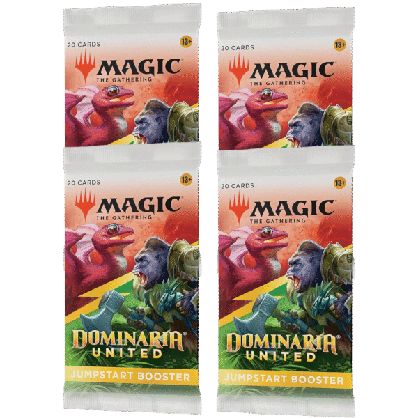 4 Pack Bundle - Dominaria United Jumpstart Booster - Magic The Gathering