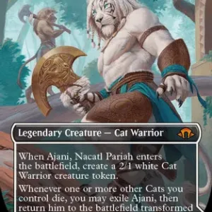 Ajani, Nacatl Pariah (Borderless) (Textured Foil) - Modern Horizons 3