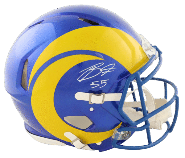 Braden Fiske Autographed Signed Full Size Authentic Riddell On Field NFL Speed Helmet (Beckett)