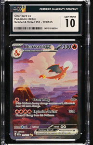 Charizard ex 199/165 Scarlet & Violet 151 - 2023 Pokemon - CGC 10
