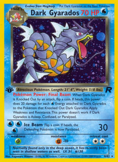Dark Gyarados (8) - Team Rocket (TR) 1st Edition