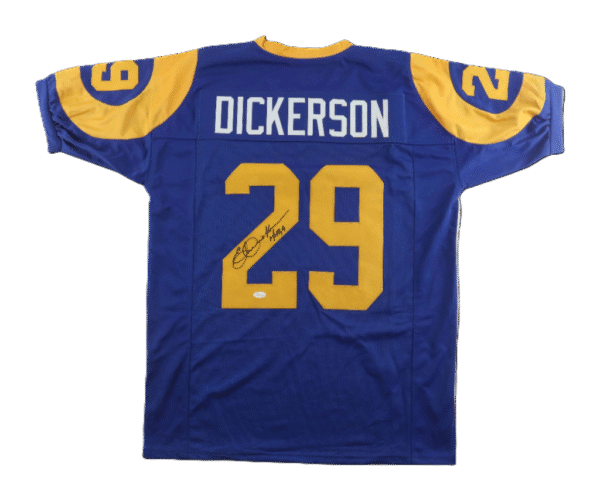 Eric Dickerson Autographed Signed Custom Jersey Inscribed "HOF 99" - JSA COA