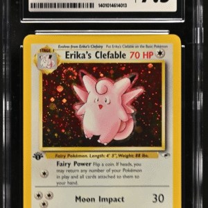 Erika's Clefable - Gym Heroes 1st Edition - 2000 Pokemon - CGC 7.5