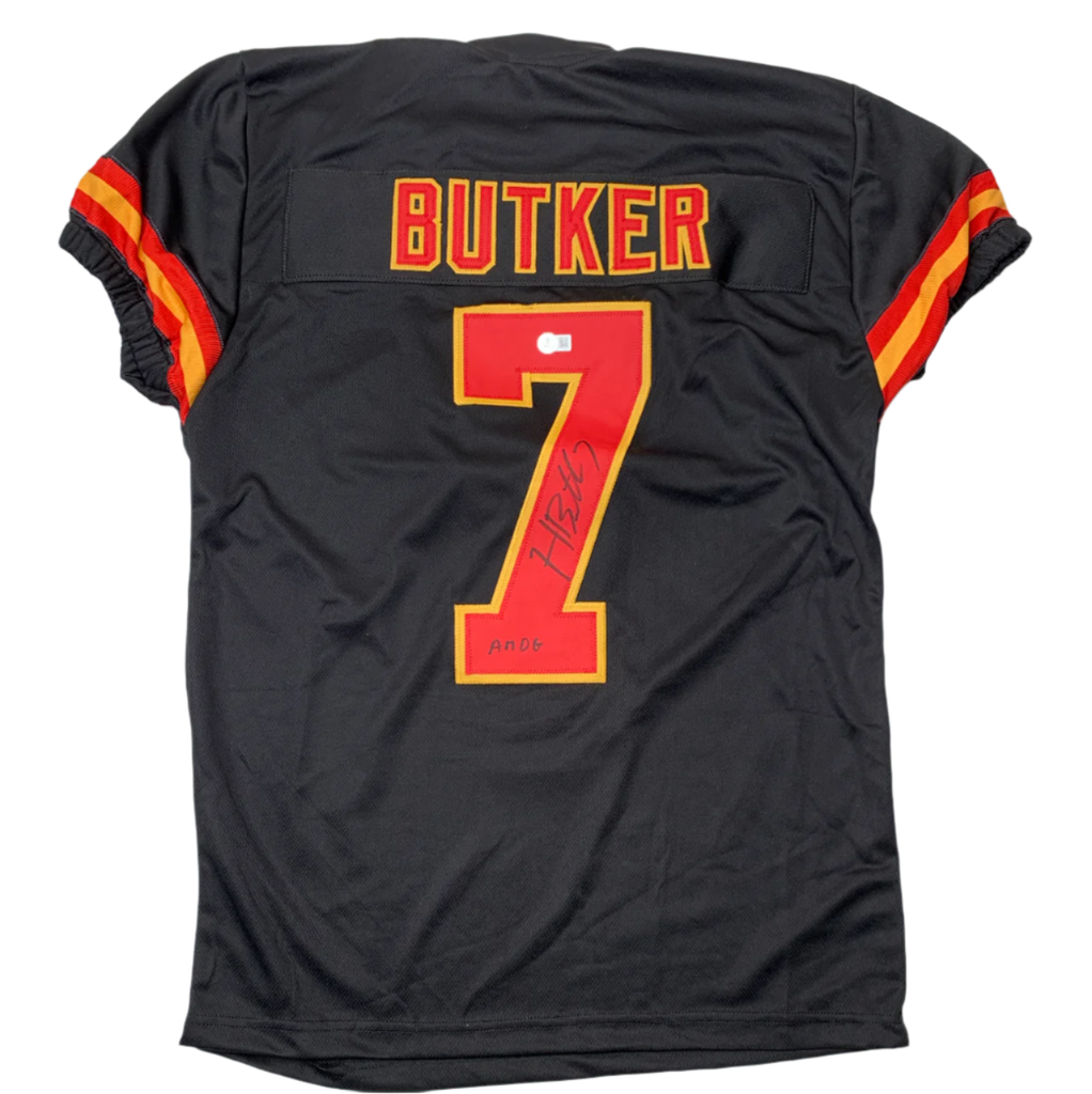 Harrison Butker Signed Black Custom Jersey - Beckett Certified