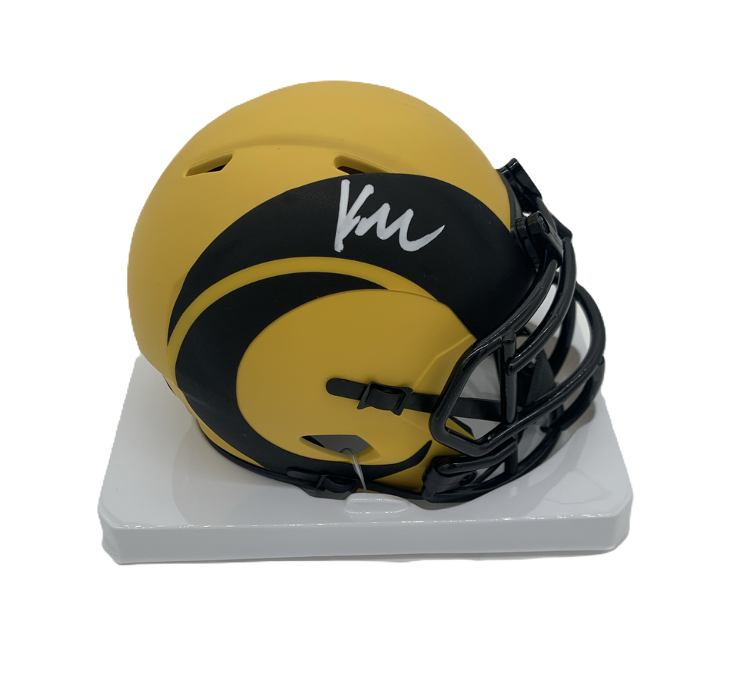 Kyren Williams Autographed Signed Rave Mini Helmet - Beckett Certified