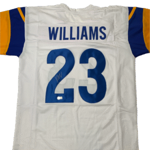 Kyren Williams Autographed Signed White Custom Jersey - Beckett Certified