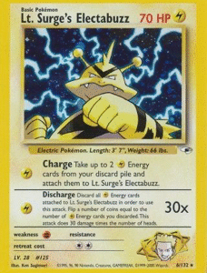 Lt. Surge's Electabuzz (6) - Gym Heroes (G1)