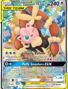 Mega Lopunny & Jigglypuff GX (Alternate Full Art) - SM - Cosmic Eclipse (SM12)