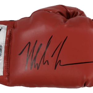 Mike Tyson Autographed Signed Everlast Red Boxing Glove in Display Case - Fiterman Sports Group Authenticated