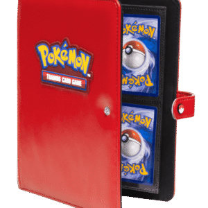 Premium Red 4-Pocket Snap Binder for Pokemon