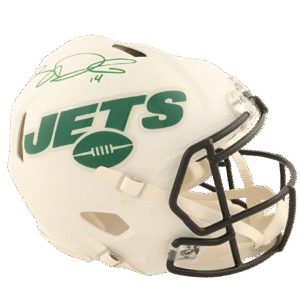 Sam Darnold Autographed Signed Jets Full-Size Authentic Flat White Alternate Speed Helmet (Beckett)
