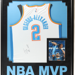 Shai Gilgeous-Alexander Autographed Signed Custom Framed Jersey Display (PSA)